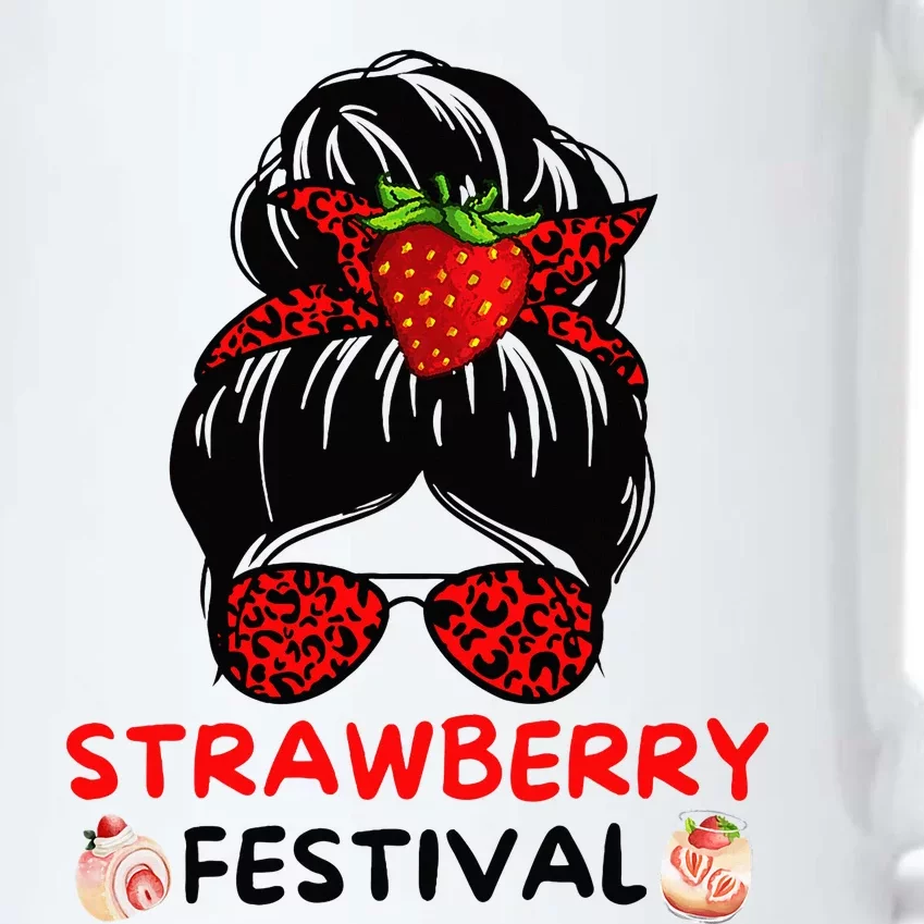 Strawberry Festival Fruit Lover Mom Black Color Changing Mug