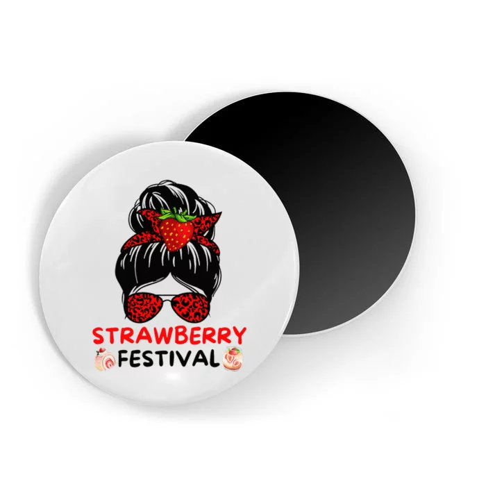 Strawberry Festival Fruit Lover Mom Magnet