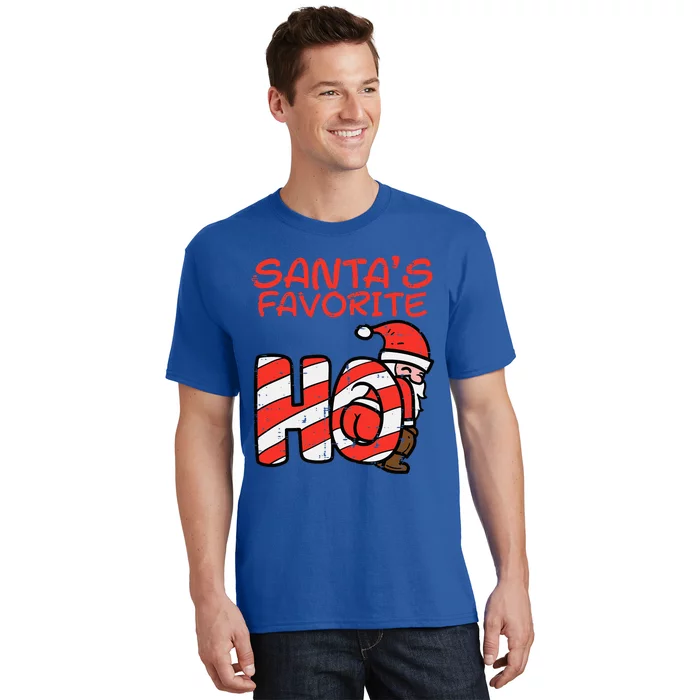 Santas Favorite Funny Naughty Adult Christmas Xmas T-Shirt