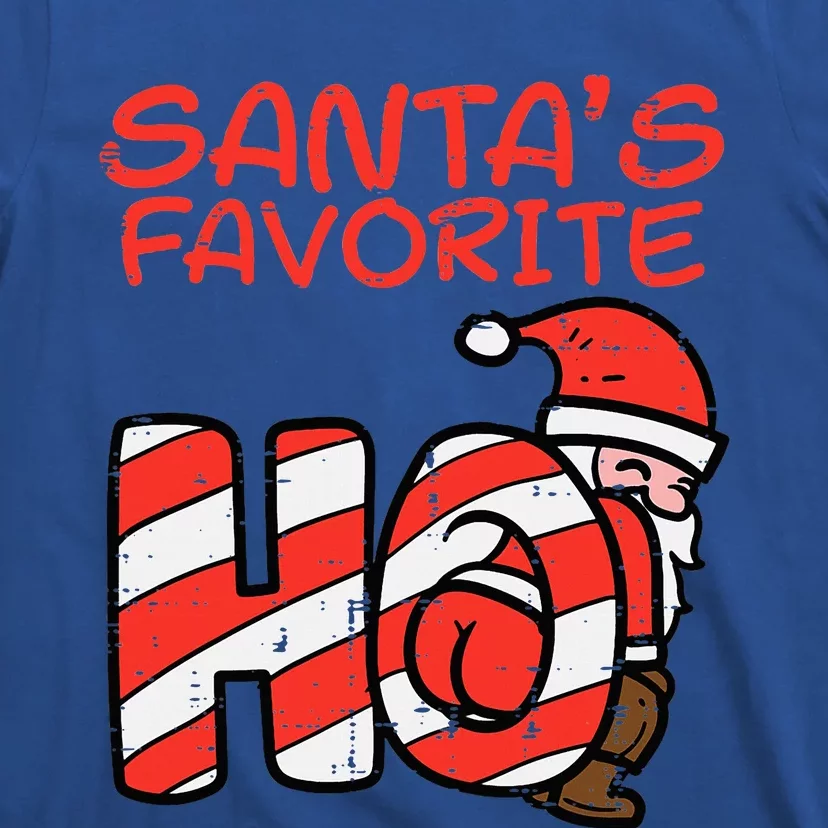 Santas Favorite Funny Naughty Adult Christmas Xmas T-Shirt