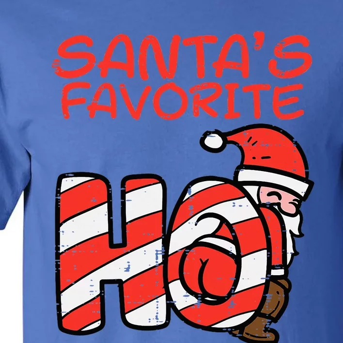 Santas Favorite Funny Naughty Adult Christmas Xmas Tall T-Shirt