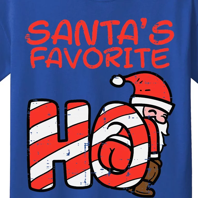 Santas Favorite Funny Naughty Adult Christmas Xmas Kids T-Shirt