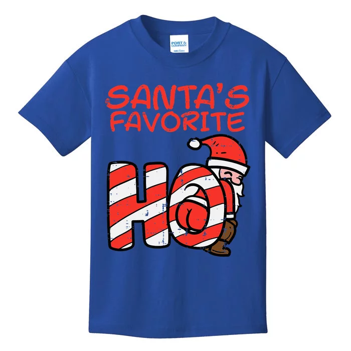 Santas Favorite Funny Naughty Adult Christmas Xmas Kids T-Shirt