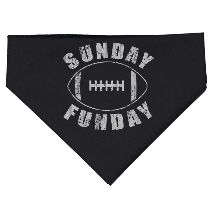 Sunday Funday Football Sports USA-Made Doggie Bandana