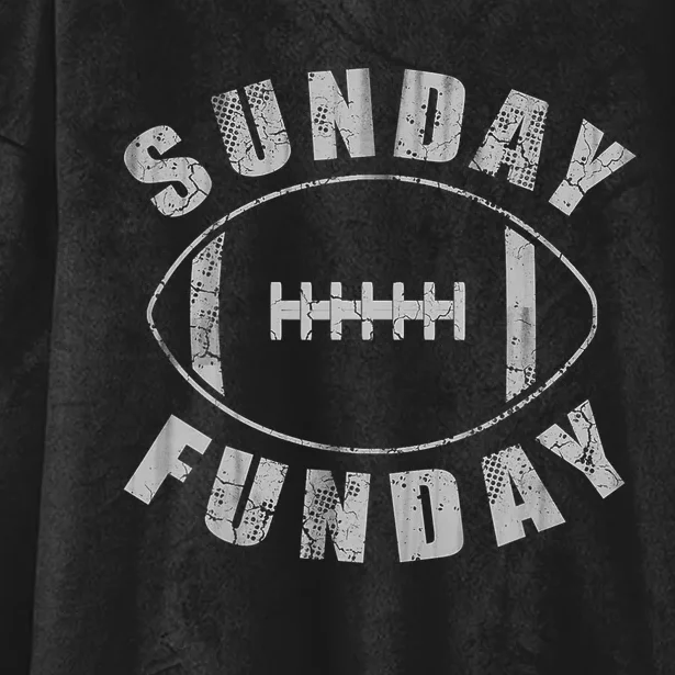 Sunday Funday Football Sports Hooded Wearable Blanket