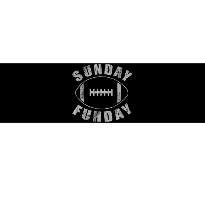 Sunday Funday Football Sports Bumper Sticker