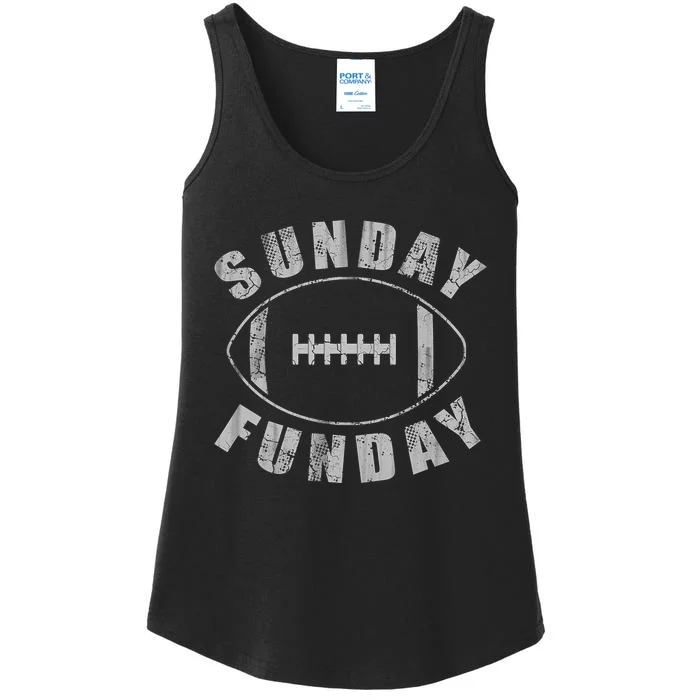 Sunday Funday Football Sports Ladies Essential Tank