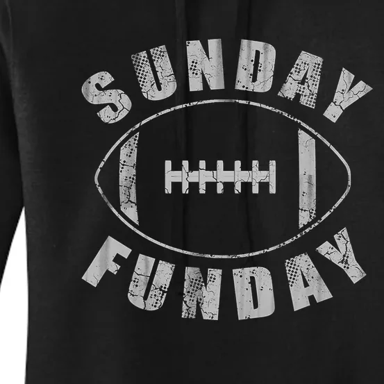 Sunday Funday Football Sports Women's Pullover Hoodie