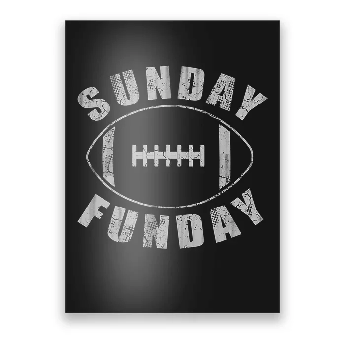 Sunday Funday Football Sports Poster