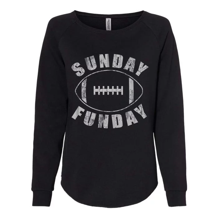 Sunday Funday Football Sports Womens California Wash Sweatshirt