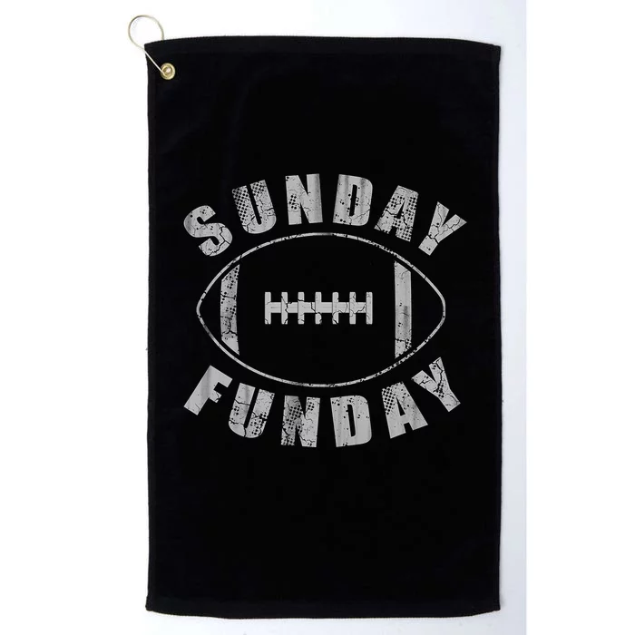 Sunday Funday Football Sports Platinum Collection Golf Towel