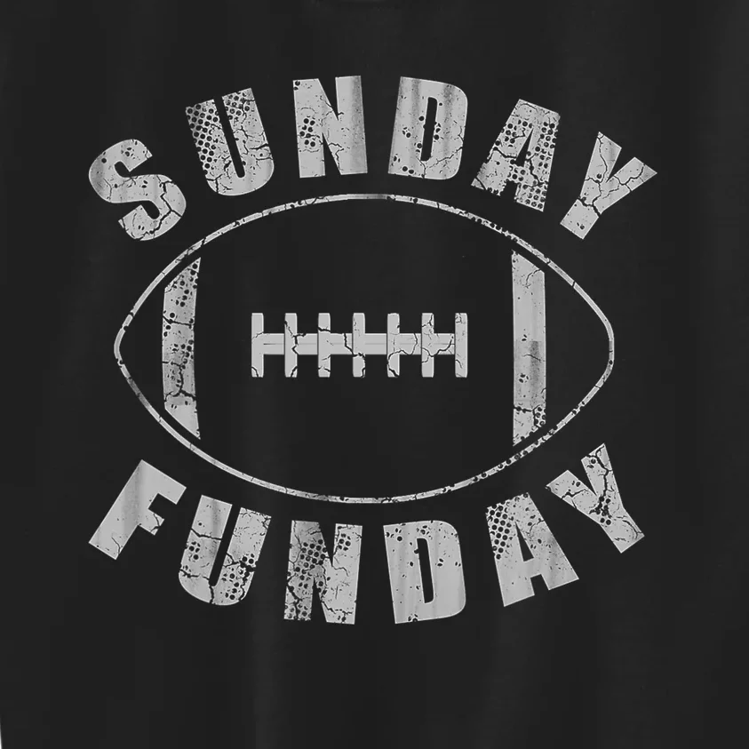 Sunday Funday Football Sports Kids Sweatshirt