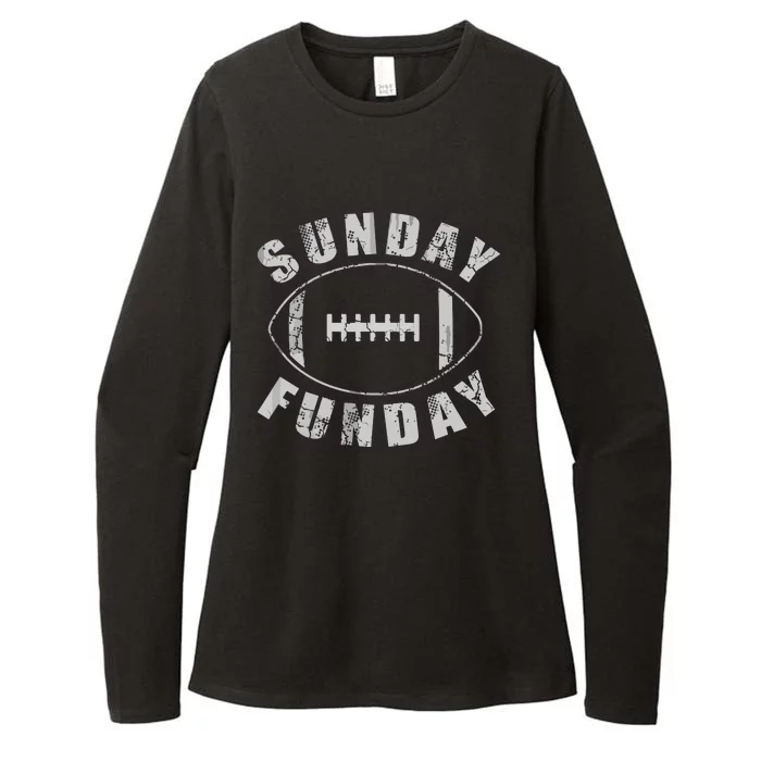 Sunday Funday Football Sports Womens CVC Long Sleeve Shirt