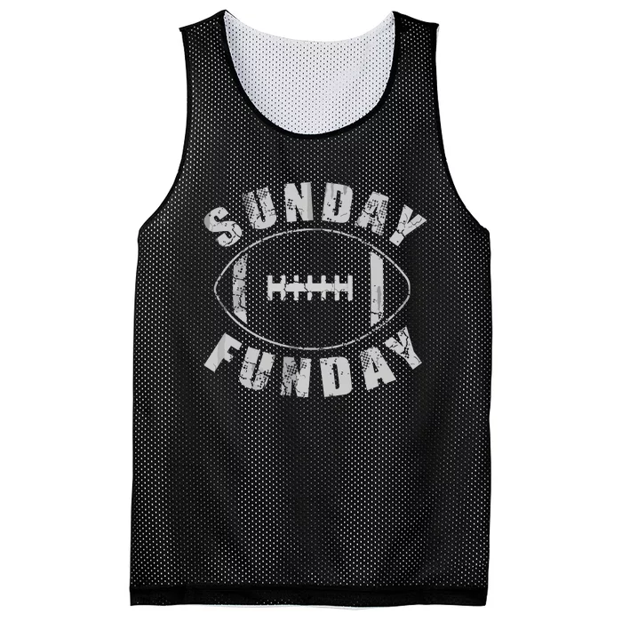 Sunday Funday Football Sports Mesh Reversible Basketball Jersey Tank