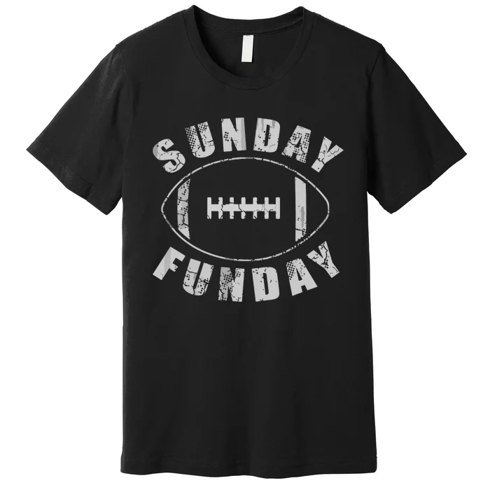 Sunday Funday Football Sports Premium T-Shirt