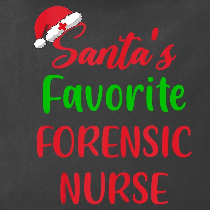 Santas Favorite Forensic Nurse Funny Christmas Zip Tote Bag