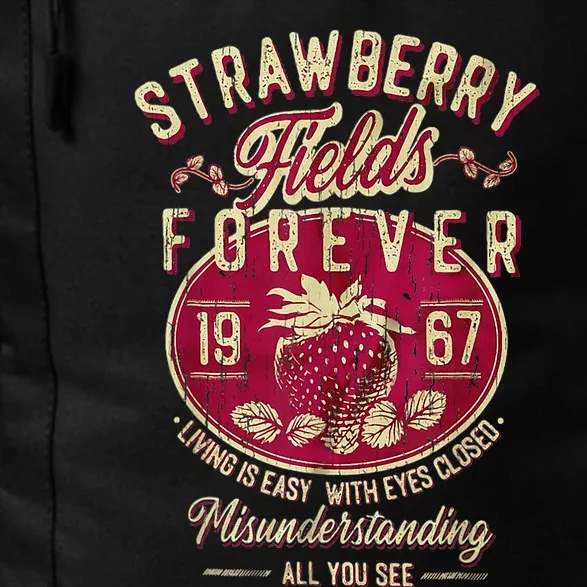 Strawberry Fields Forever Gift For Music Lovers Daily Commute Backpack