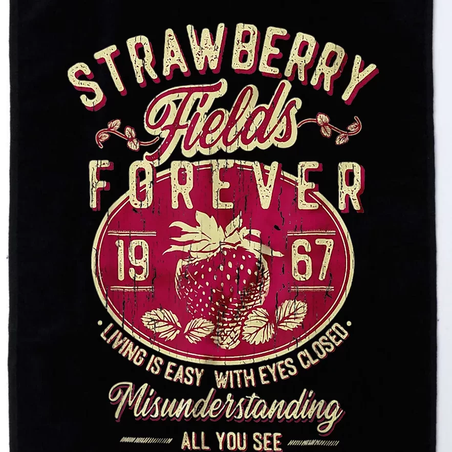 Strawberry Fields Forever Gift For Music Lovers Platinum Collection Golf Towel