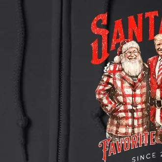 SantaS Favorite Felon Since 2024 Christmas Xmas Full Zip Hoodie