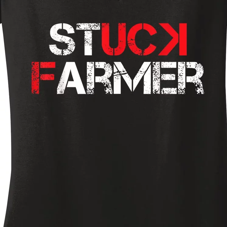 Stucker Fermer Funny Women's V-Neck T-Shirt