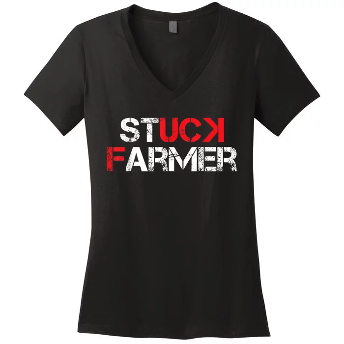 Stucker Fermer Funny Women's V-Neck T-Shirt