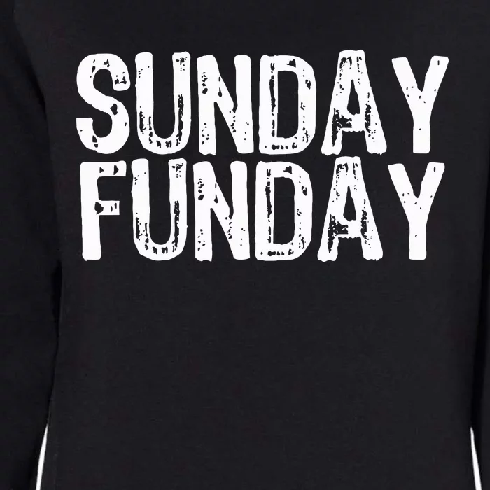 Sunday Funday Football Womens California Wash Sweatshirt