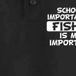 Salmon Fishing Funny Angler Quote Freshwater Fisherman Dry Zone Grid Performance Polo