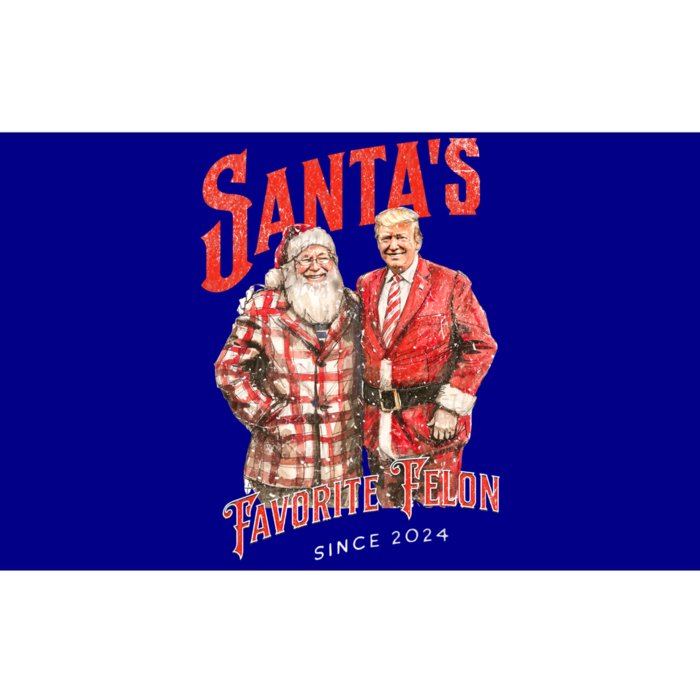 SantaS Favorite Felon Since 2024 Christmas Xmas Funny Trump Gift Bumper Sticker