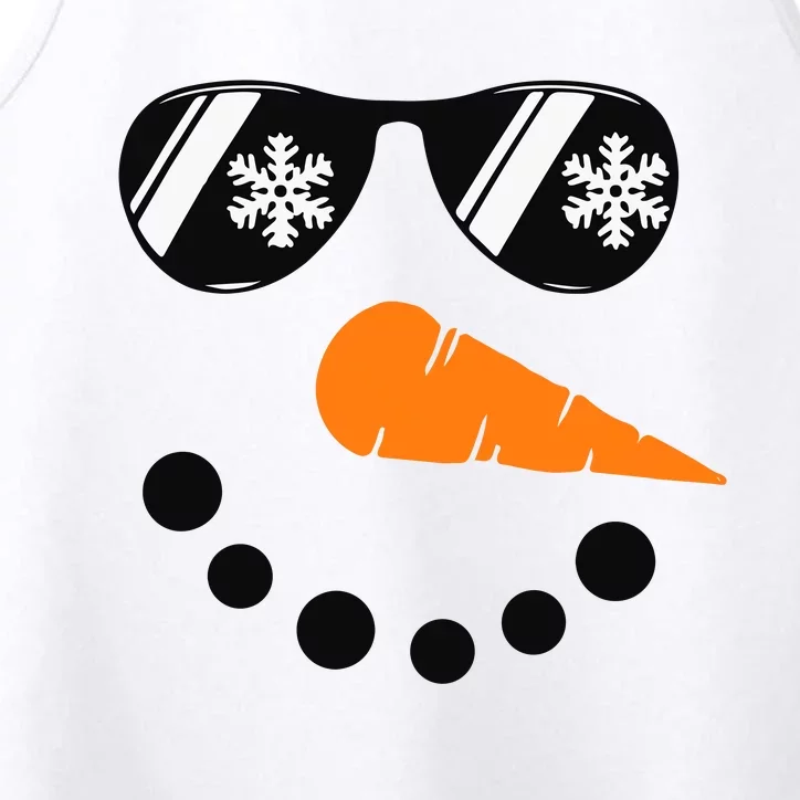 Snowman Face Family Christmas Matching Costume Performance Tank