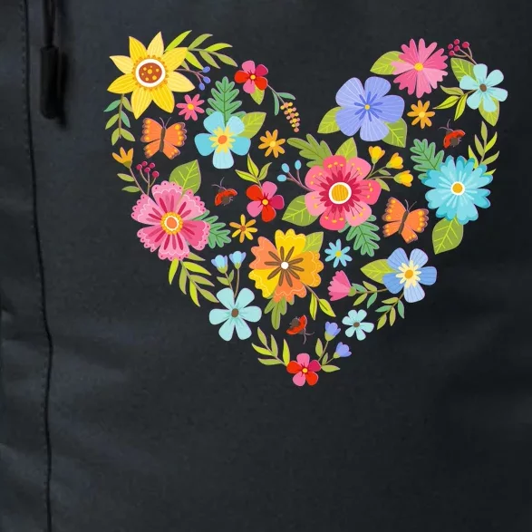 Springtime Flowers Floral Heart Daily Commute Backpack