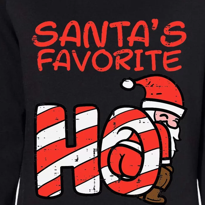 Santas Favorite Funny Naughty Adult Christmas Xmas Womens California Wash Sweatshirt