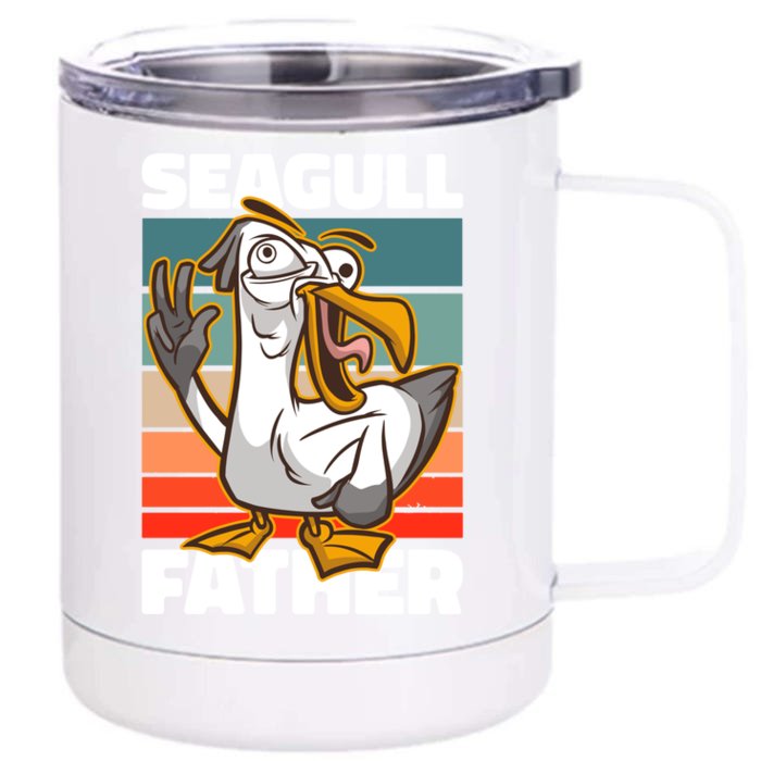 Seagull Father For Father's Day Gift Front & Back 12oz Stainless Steel Tumbler Cup