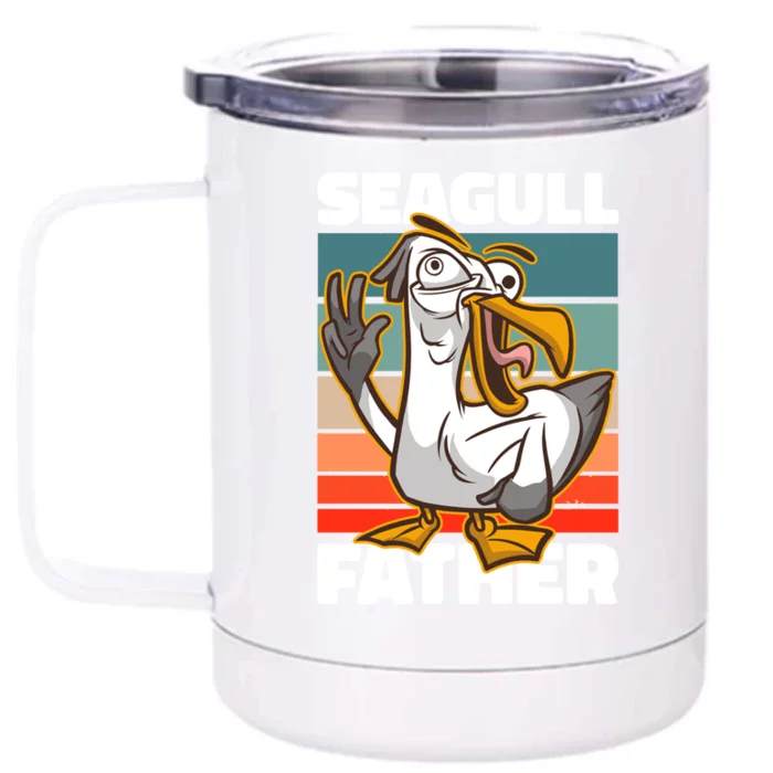 Seagull Father For Father's Day Gift Front & Back 12oz Stainless Steel Tumbler Cup