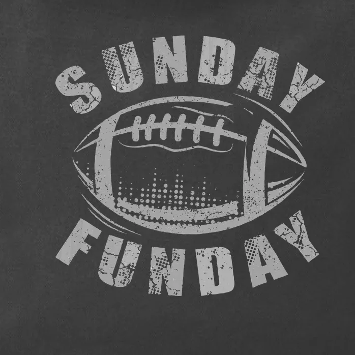 Sunday Funday Football Lover Zip Tote Bag