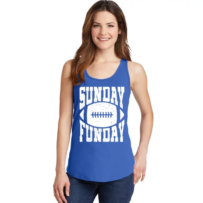 Sunday Funday Funny Football Quote For Sport Lovers Meaningful Gift Ladies Essential Tank