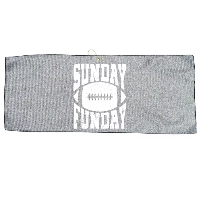 Sunday Funday Funny Football Quote For Sport Lovers Meaningful Gift Large Microfiber Waffle Golf Towel