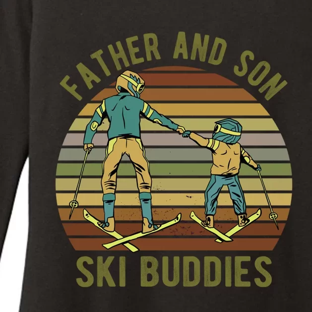 Ski For Father And Vintage Ski Dad Gift Womens CVC Long Sleeve Shirt