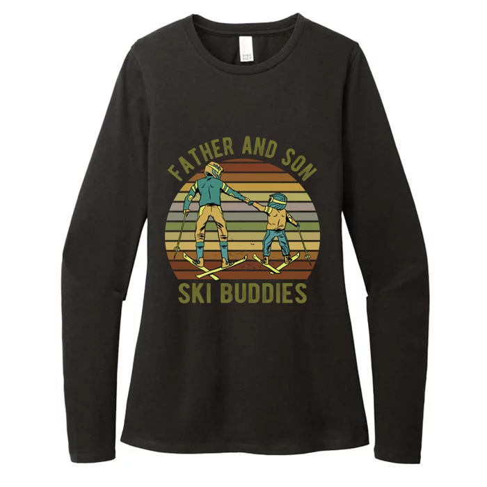 Ski For Father And Vintage Ski Dad Gift Womens CVC Long Sleeve Shirt