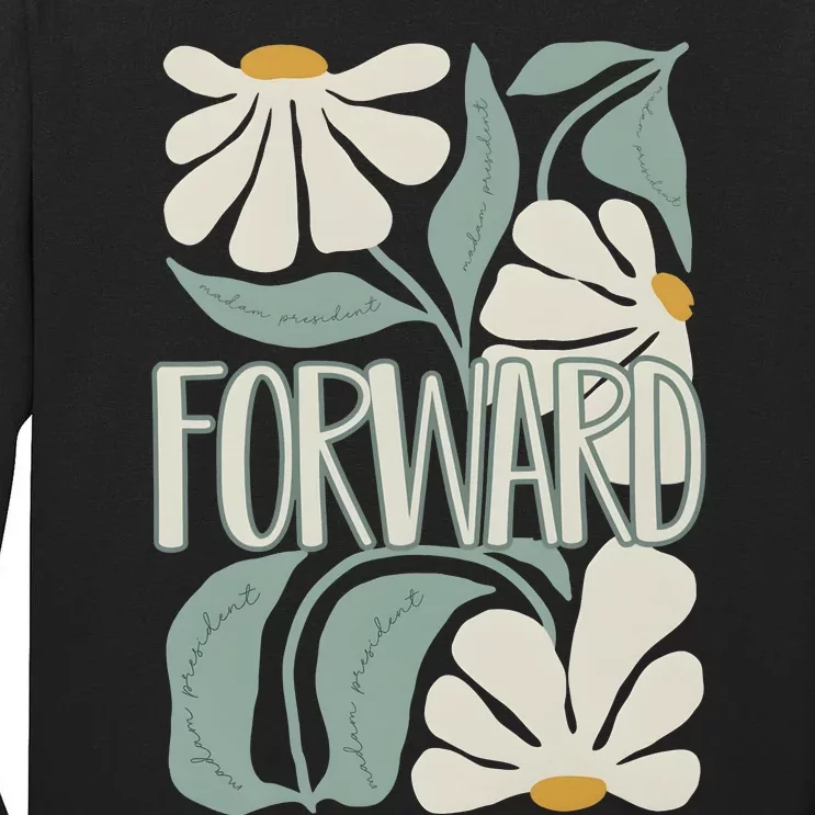 Subtle Floral Forward Flower Tall Long Sleeve T-Shirt