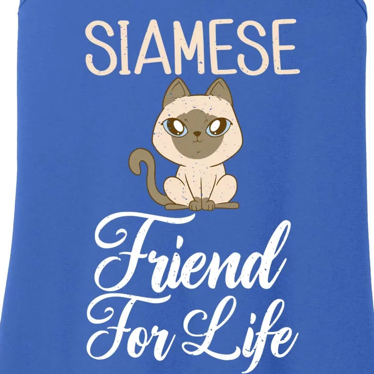 Siamese Friend For Life Siamese Cat Gift Ladies Essential Tank