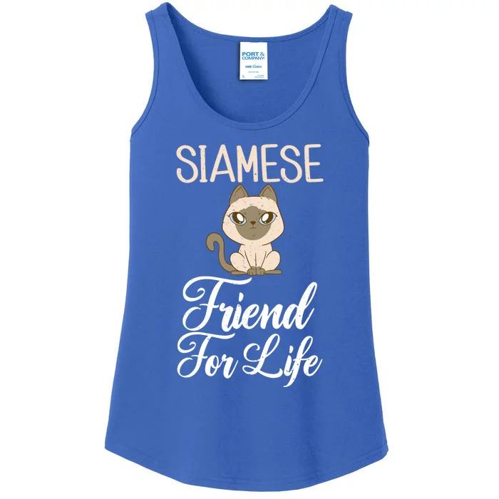 Siamese Friend For Life Siamese Cat Gift Ladies Essential Tank