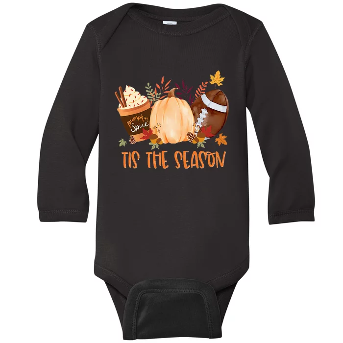 Seasonal Football Fall Thanksgiving Decor Baby Long Sleeve Bodysuit