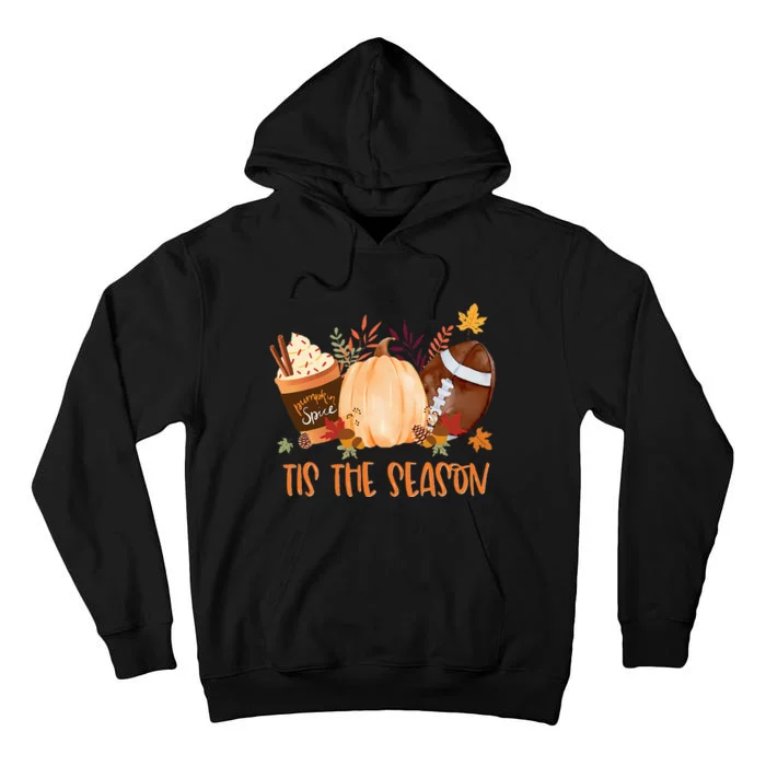 Seasonal Football Fall Thanksgiving Decor Tall Hoodie