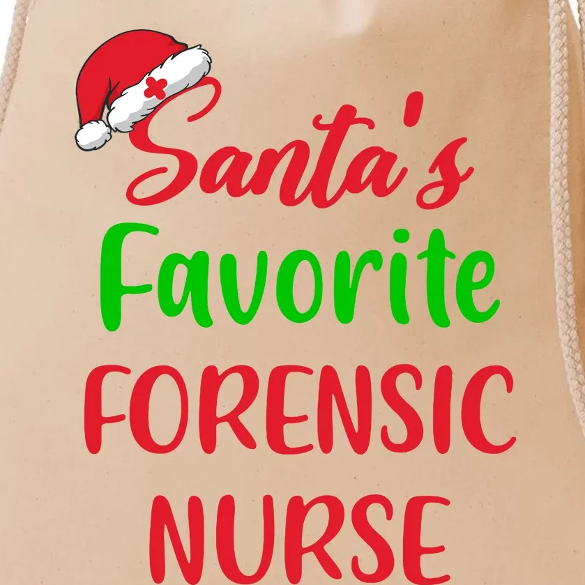 Santas Favorite Forensic Nurse Funny Christmas Drawstring Bag