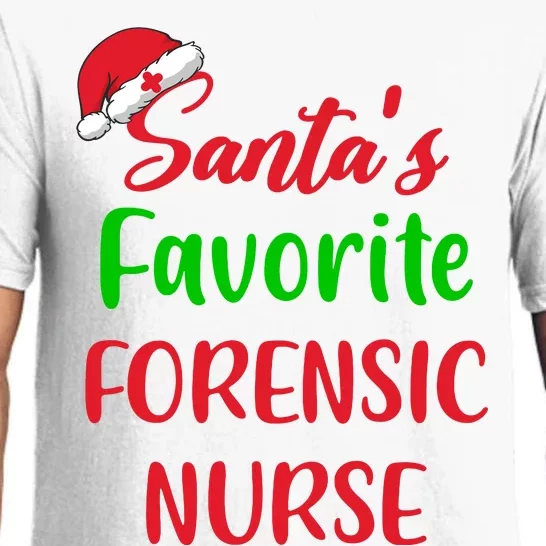 Santas Favorite Forensic Nurse Funny Christmas Pajama Set