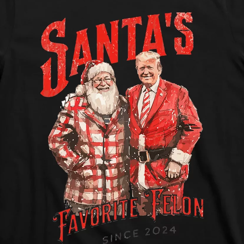 Santa’S Favorite Felon Trump 2024 T-Shirt