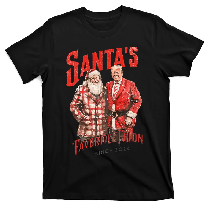 Santa’S Favorite Felon Trump 2024 T-Shirt