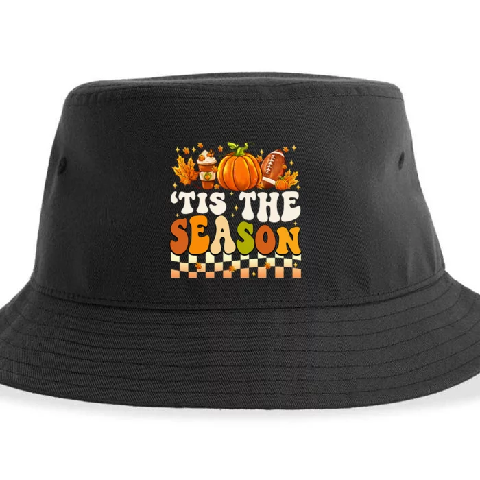 Seasonal Fall Football Pumpkin Leaf Coffee Mug Sustainable Bucket Hat