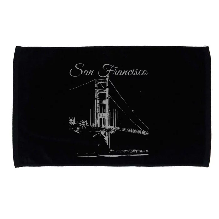 San Francisco Golden Gate Bridge California Souvenir Microfiber Hand Towel