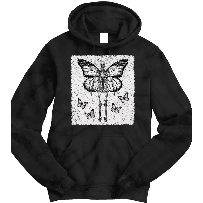 Skeleton Fairy Grunge Fairycore Aesthetic Goth Gothic Tie Dye Hoodie